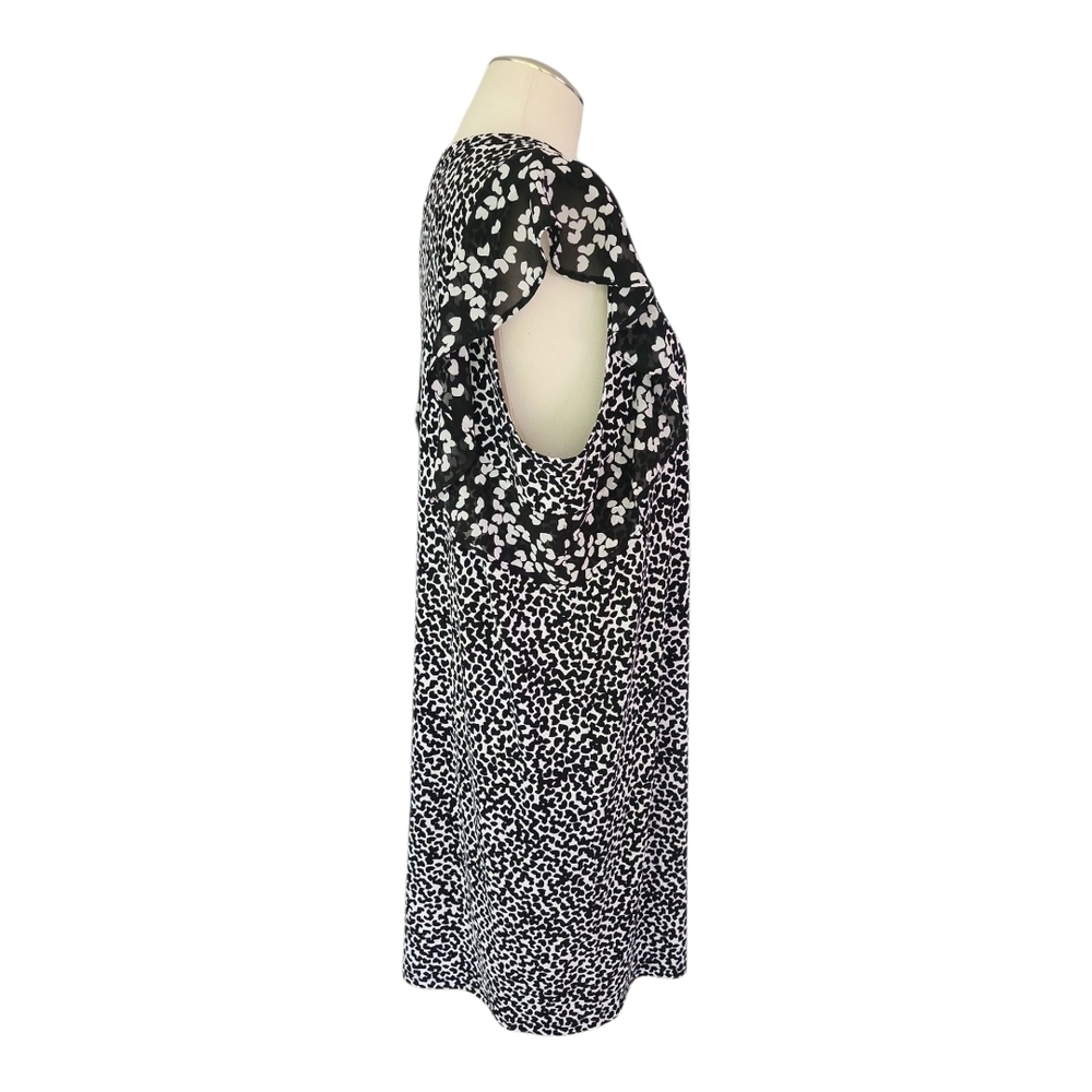 Michael Kors Black White Sheath Dress Sleeveless Work Office L - Picture 4 of 11